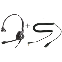 Accutone TM910 QD/2.5mm - Телефонная гарнитура в комплекте с переходником Accutone 2.5mm
