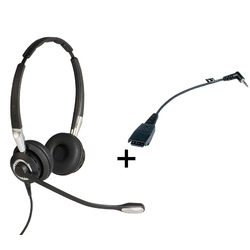 Jabra BIZ 2400 II Duo QD/8800-00-46 - Телефонная гарнитура в комплекте с переходником Jabra 8800-00-46