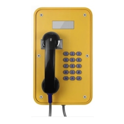 J&R JR105-FK-Y - Промышленный аналоговый телефон, трубка, полная клавиатура, LCD-экран