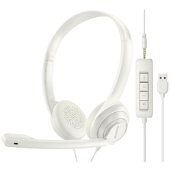 NUBWO HW02 White Duo - USB-гарнитура с микрофоном для портативного ПК