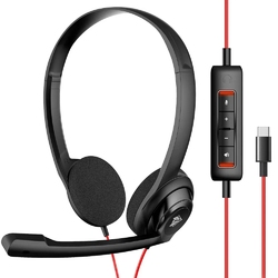 Nubwo HW02C Duo- USB-гарнитура с микрофоно, USB Type-C