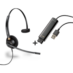 Plantronics EncorePro HW510/DA70 - Телефонная гарнитура в комплекте с адаптером Plantronics DA70