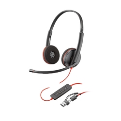 Poly Blackwire 3220 Stereo USB-C Headset +USB-C/A Adapter [93S87AA] - Гарнитура