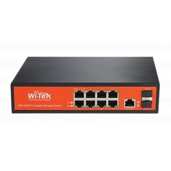 WI-TEK WI-MS310GF - Управляемый L2 коммутатор без PoE, альтернатива TG-NET S3500-10G-2F
