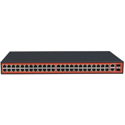 WI-TEK WI-PS150GF - Коммутатор 48FE + 2Combo Gigabit 48V Port PoE с 48-портовым PoE