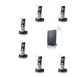 SIP DECT база Yealink W60B + 6 DECT трубок W53H