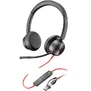 Poly Blackwire 8225 Stereo USB-C Headset +USB-C/A Adapter [8X223AA]
